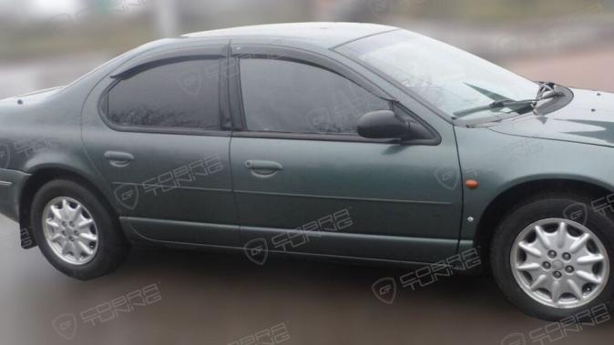 Дефлекторы окон (ветровики) Chrysler Stratus Sd 1995-2000/Dodge Stratus Sd 1994-2000 (Крайслер Стратус) Кобра Тюнинг