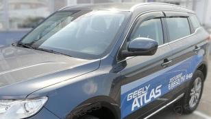 Дефлекторы окон (ветровики) Geely Atlas (NL-3) 2018"EuroStandard" (Джили Атлас) Кобра Тюнинг