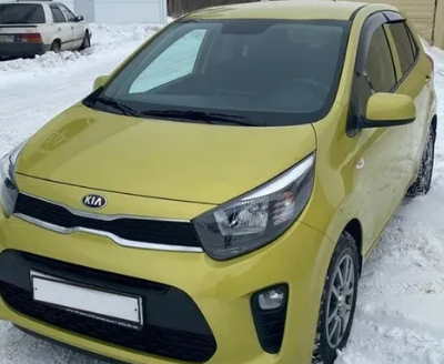 Дефлекторы окон (ветровики) Kia Picanto IV 5d 2017"EuroStandard" (Киа Пиканто) Кобра Тюнинг