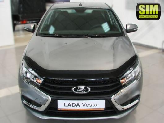 Дефлектор капота (мухобойка) Lada (ВАЗ) Vesta SD/SW 2015- (Лада Веста) SIM