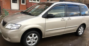 Дефлекторы окон (ветровики) Mazda MPV II 1999-2006 (Мазда МПВ) Кобра Тюнинг